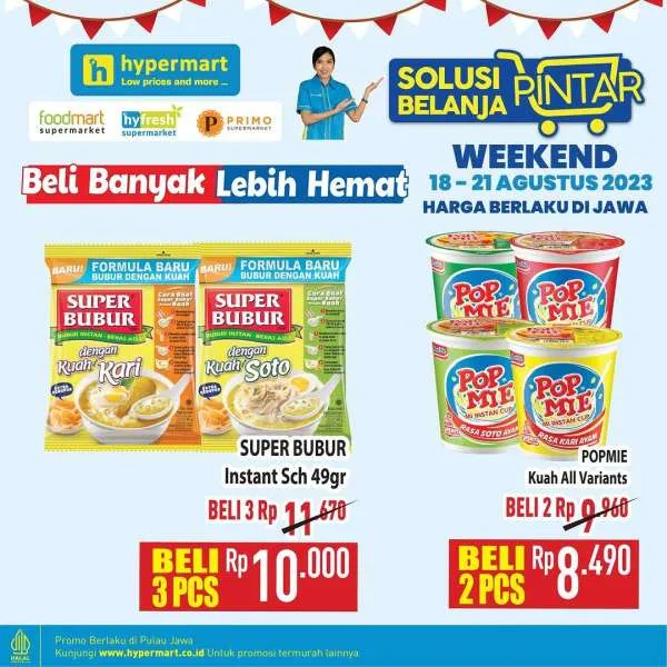 Promo Hypermart Beli Banyak Lebih Hemat Periode 18-21 Agustus 2023