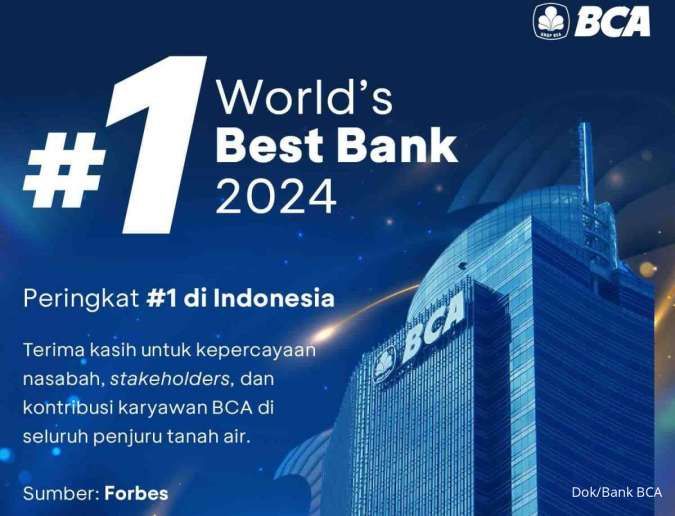 BCA Raih Predikat sebagai Bank Terbaik di Indonesia