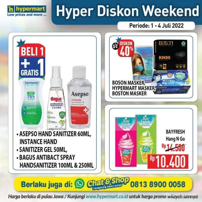 Promo JSM Hypermart 1-4 Juli 2022, Hyper Diskon Weekend Terbaru