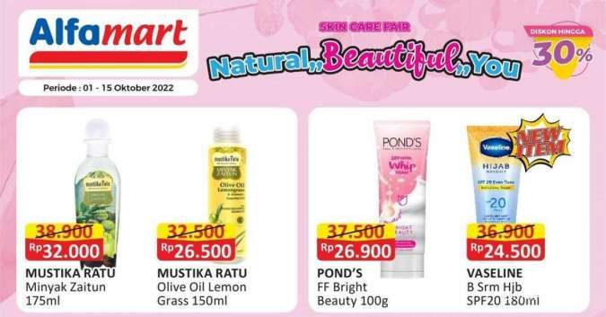 Promo Alfamart Skin Care Fair Terbaru, Beli Serum sampai Sunscreen Diskon hingga 30%