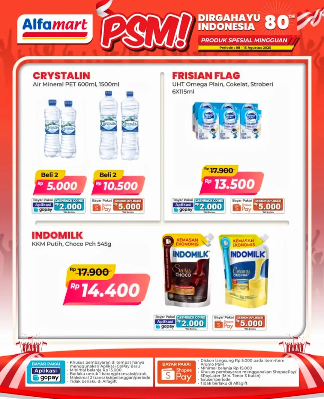 Promo PSM Alfamart Periode 8-15 Agustus 2025