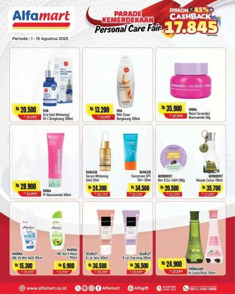 Promo Alfamart Personal Care Fair Periode 1-15 Agustus 2025