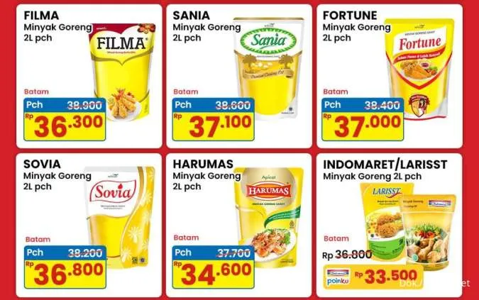 Promo Minyak Goreng Indomaret 9-15 Oktober 2025, Harumas 2 Liter Mulai Rp 34.600
