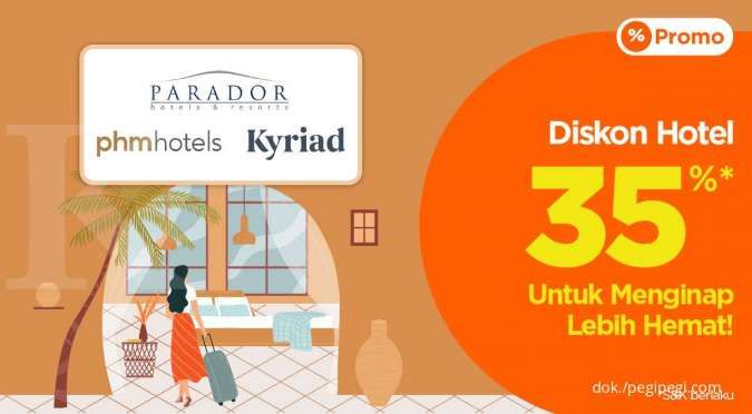 Staycation di Hotel Parador, PHM & Kyriad Diskon Hotel 35%, Cek PegiPegi Sekarang!