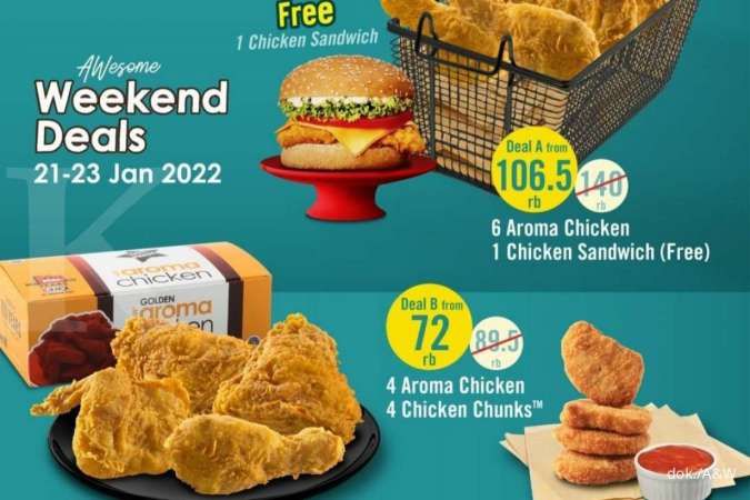 Promo A&W 21-23 Januari 2022, Paket Weekend Deals Harga Lebih Hemat!