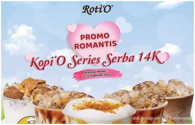 Promo Romantis Kopi'O Series Tersedia 5 Varian Serba Rp 14.000, 13-14 Februari 2025