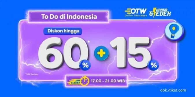 Promo OTW Tiket.com sampai 1 April 2022, Diskon Produk To Do hingga 60% + 15%