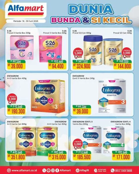 Promo Alfamart Dunia Bunda & Si Kecil Periode 16-30 Juni 2025
