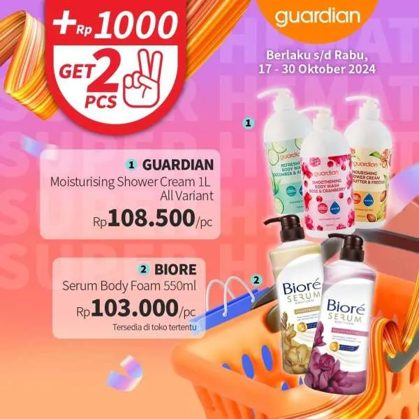 Promo Guardian Super Hemat Periode 17-30 Oktober 2024