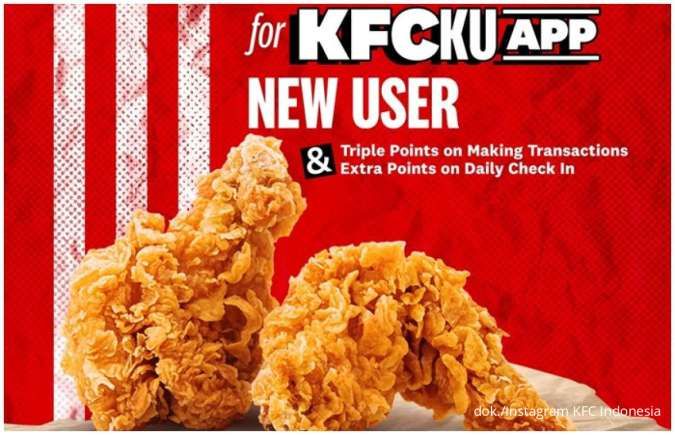 Promo KFC untuk Pengguna Baru KFCku App, Bisa Dapat Wingette dan Drummette Gratis