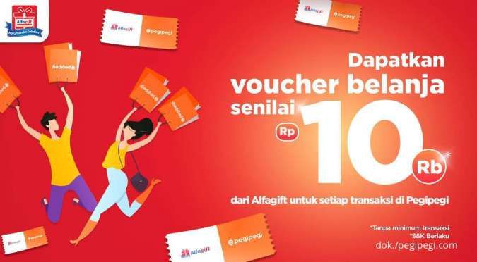 Manfaatkan Promo PegiPegi & Alfagift Voucher Belanja Senilai Rp10.000 s.d 30 Juni