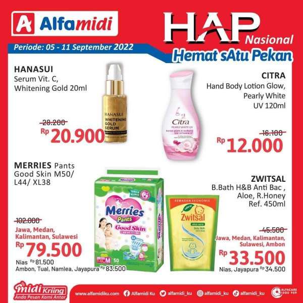 Katalog Promo Alfamidi Hemat Satu Pekan Periode 5-11 September 2022