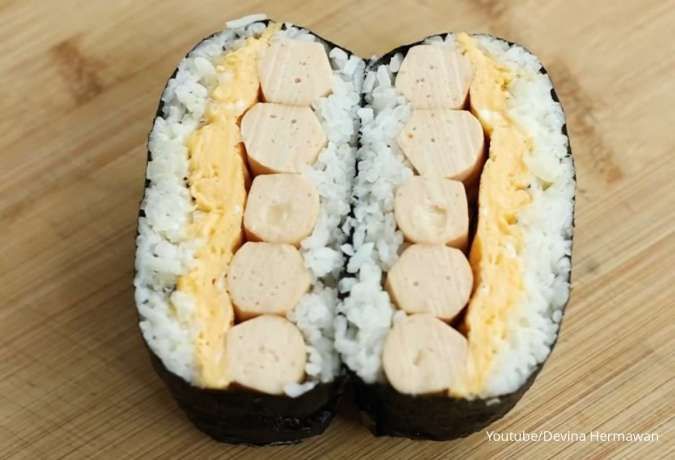 Resep Sushi Sandwich Onigirazu Sosis Telur untuk Bekal Piknik di Akhir Pekan