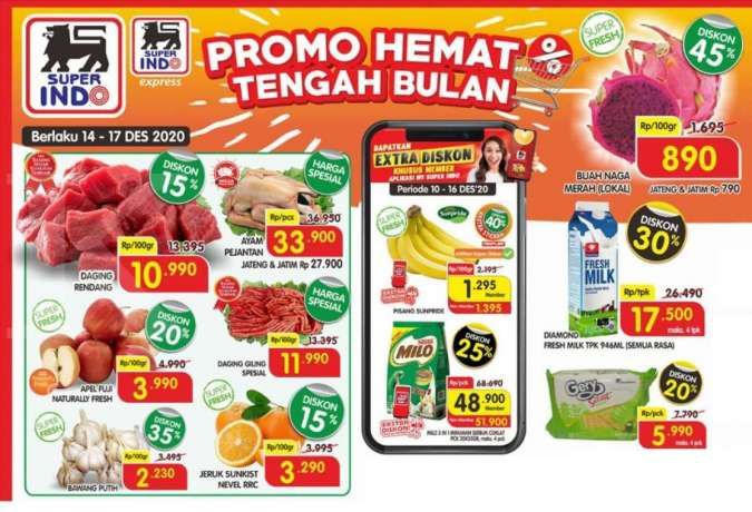 Superindo Promo hari kerja 14.-17.  Desember 2020