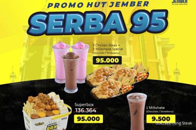 HUT Jember 2024, Waroeng Steak Sediakan Promo Serba 95 sampai 5 Januari