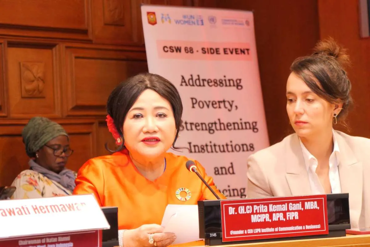 Di Forum UN CSW68, Prita Kemal Gani Tekankan Pendidikan Entaskan Kemiskinan