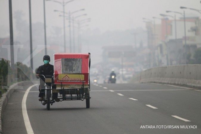 Kredit bank tersendat kabut asap