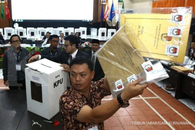Real count pilpres KPU capai 75% (10 Mei, 6.15 WIB): Jokowi 56,20%-Prabowo 43,80%