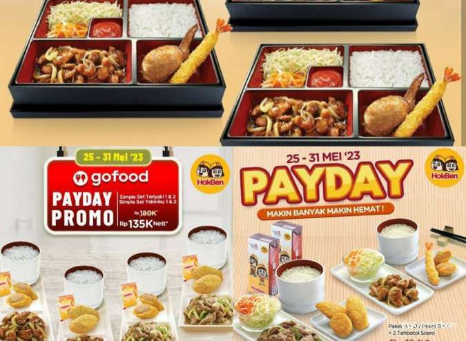 Promo Hokben Payday 25-31 Mei 2023, Paket Hemat Segala Ada via Dine In hingga Ojol