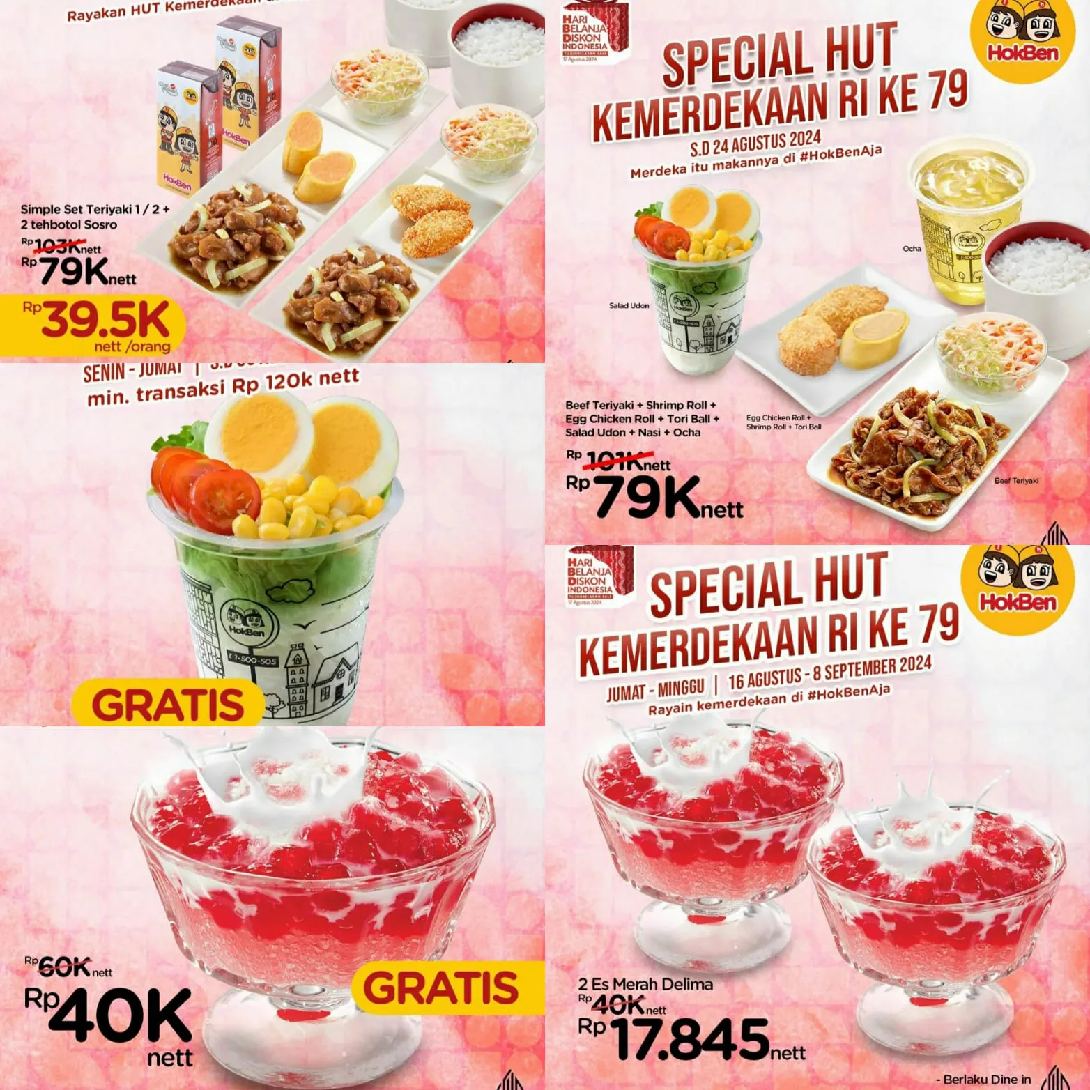 Promo Kemerdekaan Hokben spesial HUT RI ke-79