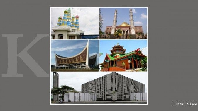 5 Arsitektur masjid paling unik di Indonesia