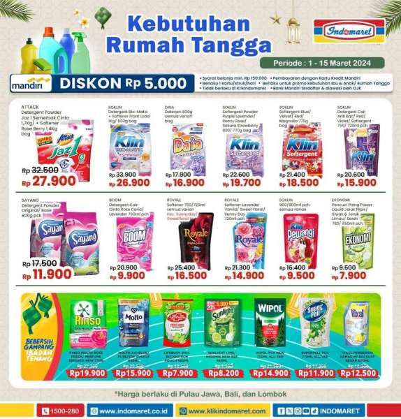 Promo Indomaret Super Hemat Periode 1-15 Maret 2024