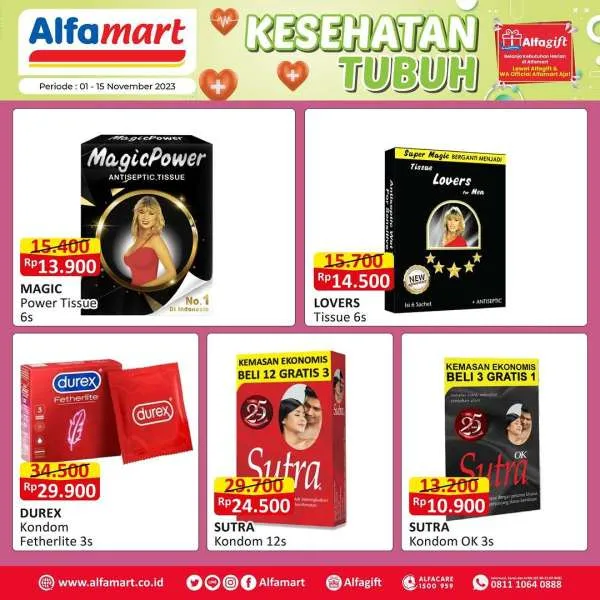 Promo Alfamart Kesehatan Tubuh Periode 1-15 November 2023