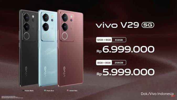 Vivo V29 5G Indonesia: Spesikasi dan Harga Semua Varian, November 2023