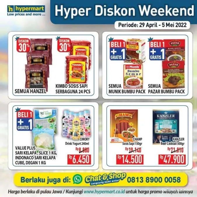 Promo Hypermart Hyper Diskon Weekend Periode 29 April-5 Mei 2022