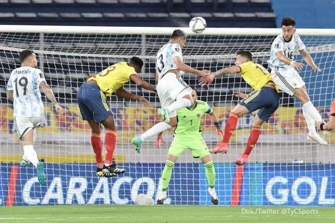 Hasil laga Kolombia vs Argentina di kualifikasi Piala Dunia 2022