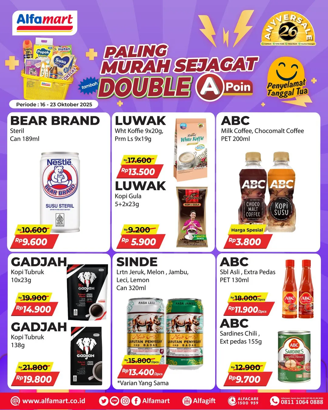 Promo Alfamart Paling Murah Sejagat Periode 16-23 Oktober 2025