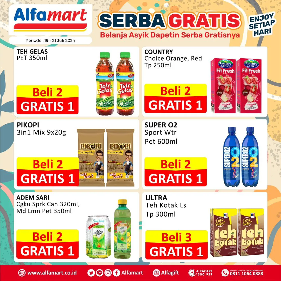 Promo Alfamart Serba Gratis Periode 19-21 Juli 2022