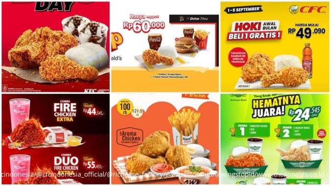 7 Daftar Promo Ayam Goreng Favorit September 2025: McD, A&W hingga KFC Serba Hemat