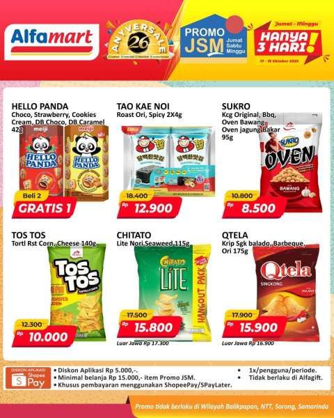 Promo JSM Alfamart 17-19 Oktober 2025