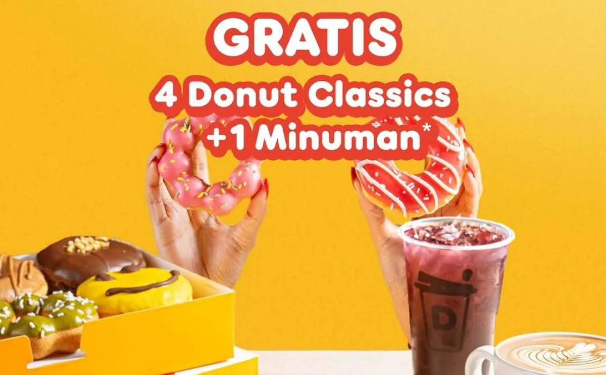 Promo Dunkin Tiap Kamis dengan BCA, Beli 8 Gratis 4 Donut Classic dan 1 Minuman