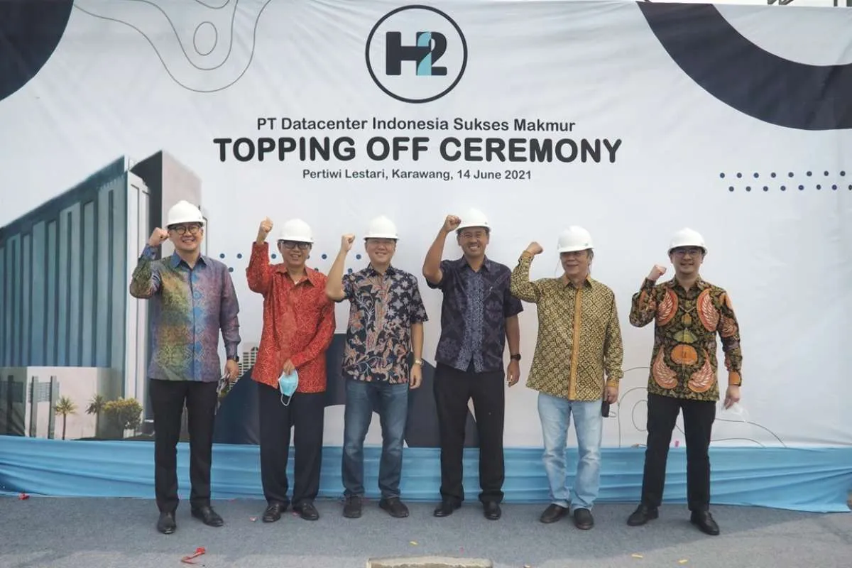 Pembangunan gedung kerjasama Anthoni Salim dan DCII memasuki tahap akhir