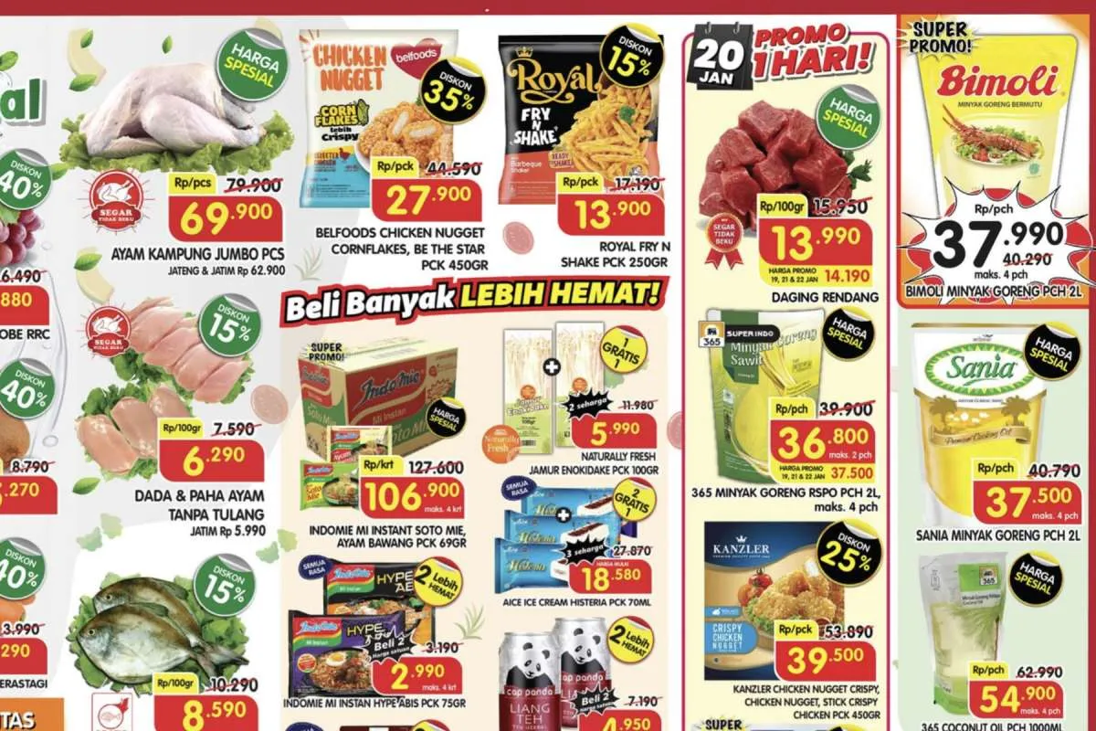 Promo Superindo Hari Ini 19-22 Januari 2026, Sirup Marjan Beli 6 Hemat Banyak
