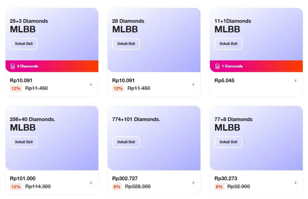 Daftar Promo Paket Internet Tri Gratis Diamond MLBB Terbaru, Agustus 2025