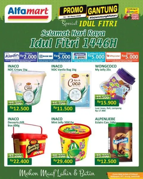 Promo Alfamart Gantung Spesial Idul Fitri Periode 24-30 Maret 2025
