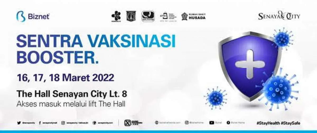 Gandeng Senayan City, Biznet Gelar Sentra Vaksinasi Booster untuk Masyarakat