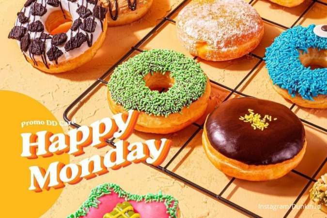 Promo Dunkin Tiap Senin Selama Mei 2023, Paket Happy Monday Beli 7 Gratis 5 Donat