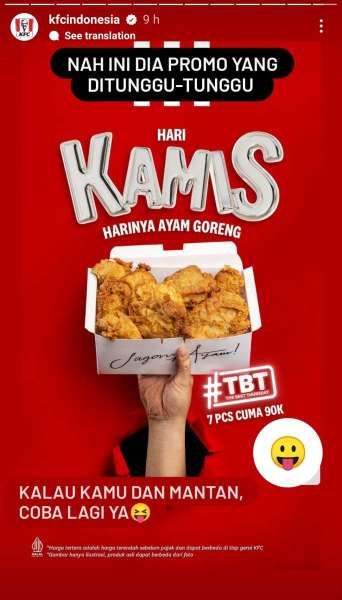 Promo KFC Terbaru Awal Februari 2023, TBT (The Best Thursday) Spesial Hari Kamis