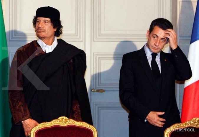 Mantan Presiden Prancis bantah kampanyenya didanai Muammar Gaddafi