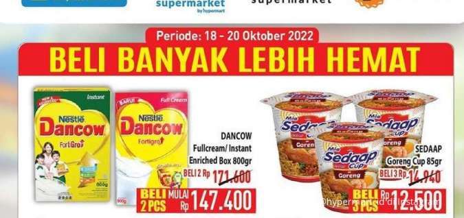 Promo Hypermart Hari Ini 19 Oktober 2022, Dapatkan Banyak Potongan Harga