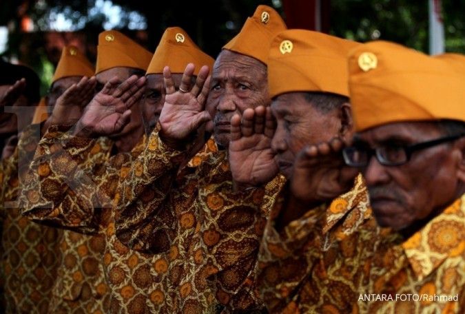 Jokowi: Tunjangan veteran naik 25% mulai 2018