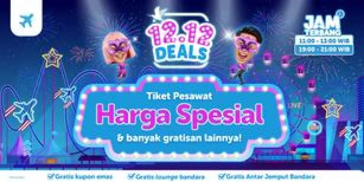 Promo Traveloka 12.12 Deals, Dapatkan Harga Spesial Tiket Pesawat Domestik di Sini