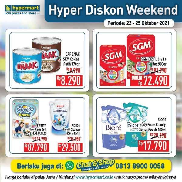 Katalog Promo Hypermart Hyper Diskon Weekend Periode 22-25 Oktober 2021