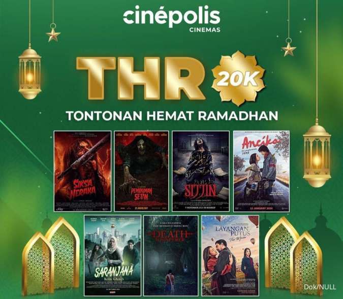 Promo Ramadhan: Cinepolis Bandrol Harga Tiket Rp 20.000 untuk Tujuh Film Ini 