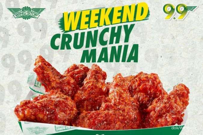 Promo Wingstop Weekend 2-4 Sept 2022, Paket 10 Crunchy Wings Harga Diskon