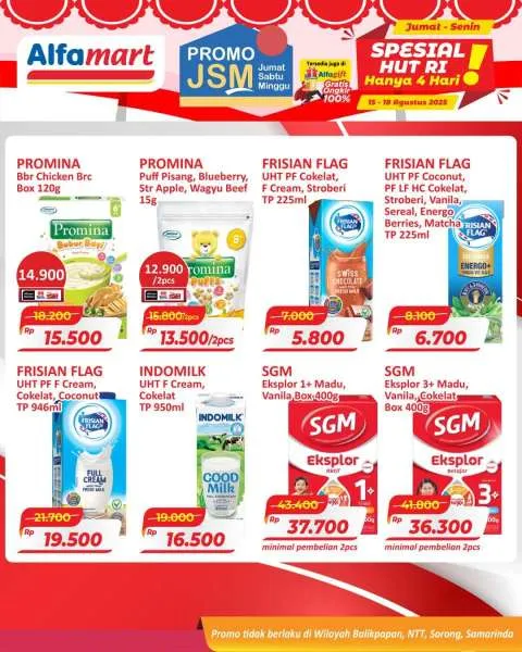Promo JSM Alfamart Periode 15-18 Agustus 2025